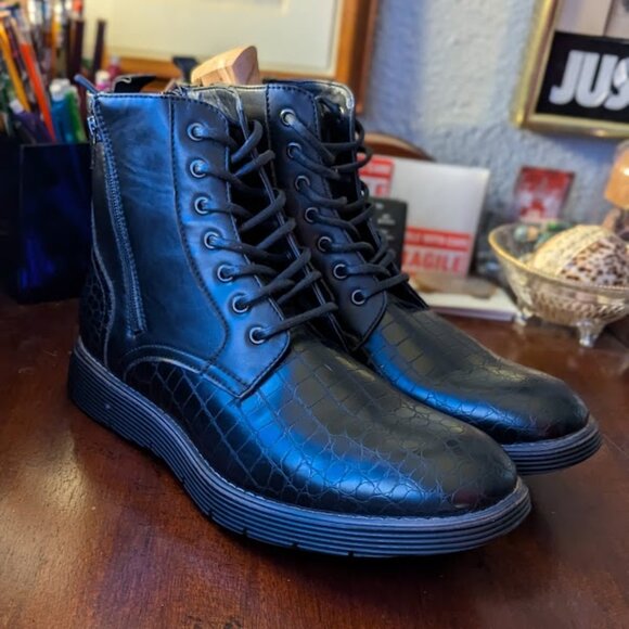 TODD WELSH BLACK BOOTS #032786/DAMIAN (NWOT) - Picture 2 of 8